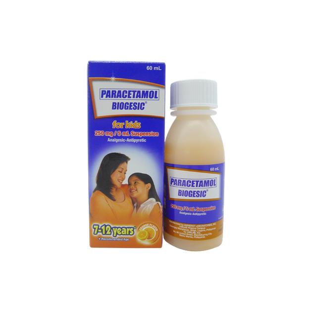 BIOGESIC ORANGE 250MG 60ML SUS BOT 1S