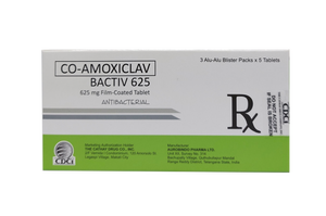 BACTIV 625MG TAB 15S