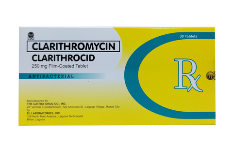 CLARITHROCID 250MG FC TAB 30S