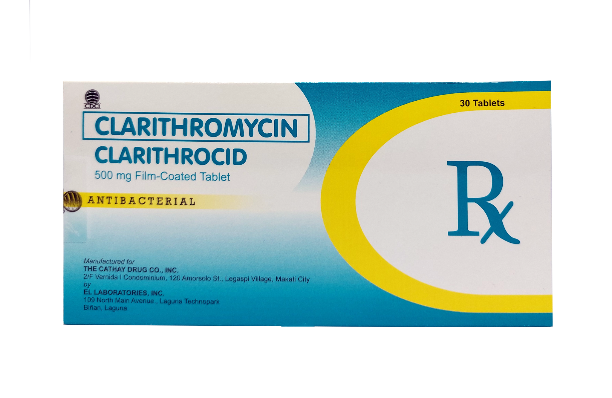 CLARITHROCID 500MG FC TAB 30S