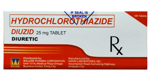 DIUZID 25MG TAB 100S