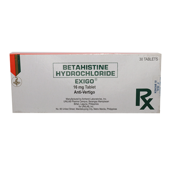 EXIGO BETAHISTINE 16MG TAB 30S