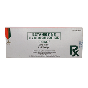 EXIGO BETAHISTINE 16MG TAB 30S