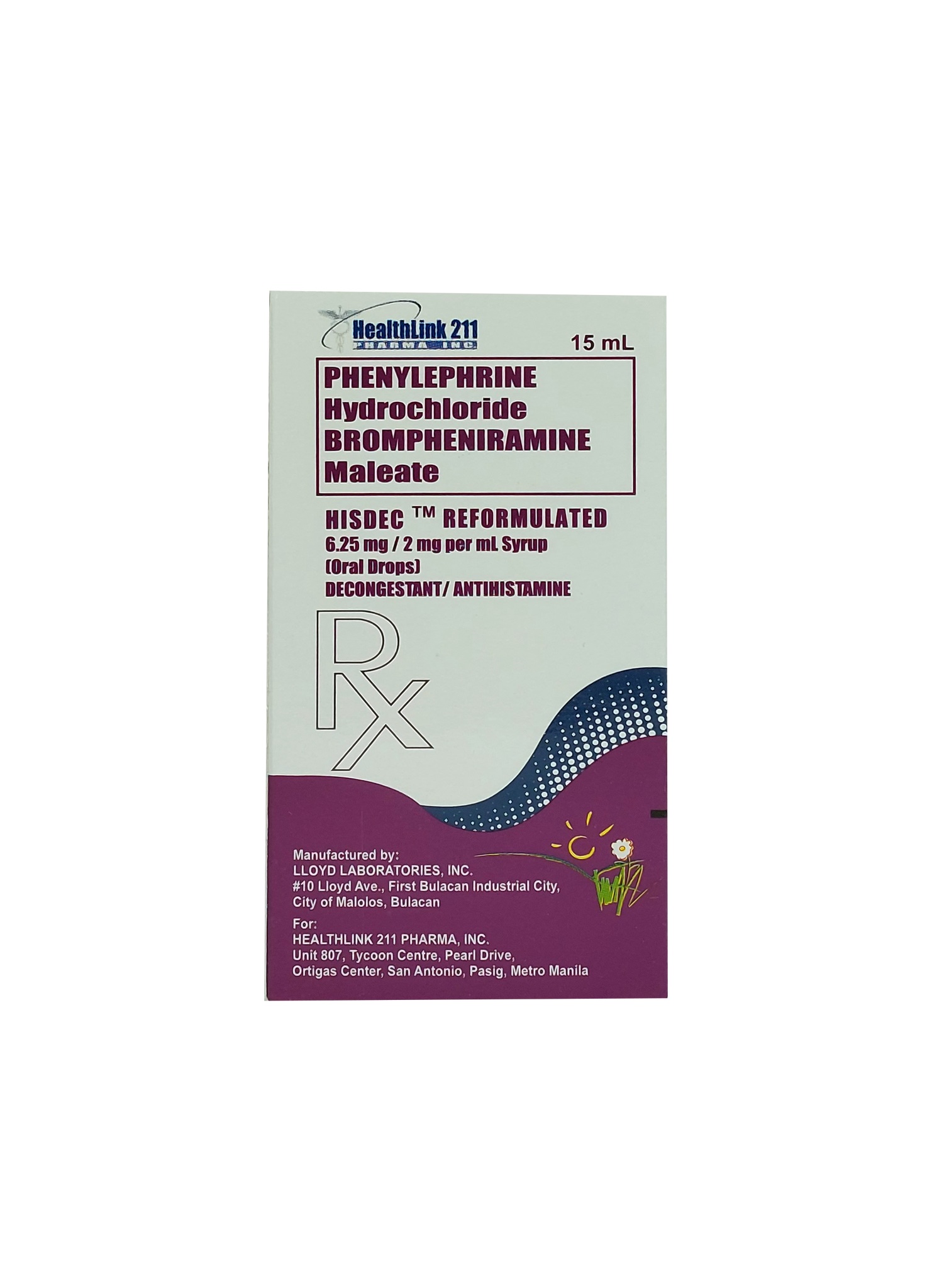 HISDEC REF 12.5MG/4MG/5ML 60ML SYRP BOT 1S