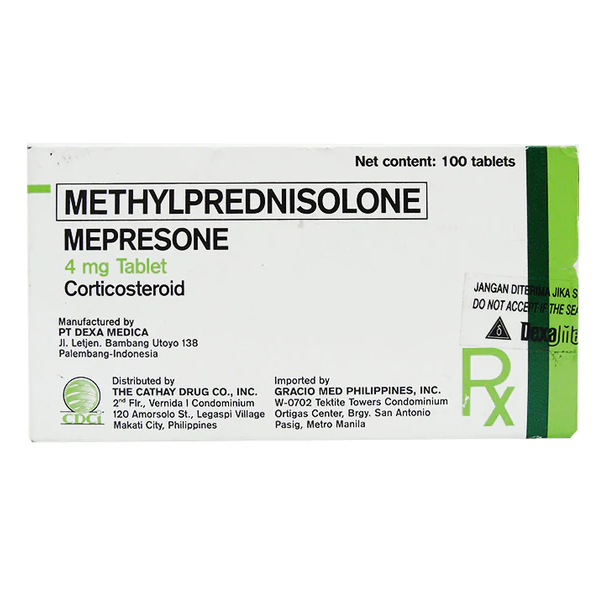 MEPRESONE 4MG TAB 100S