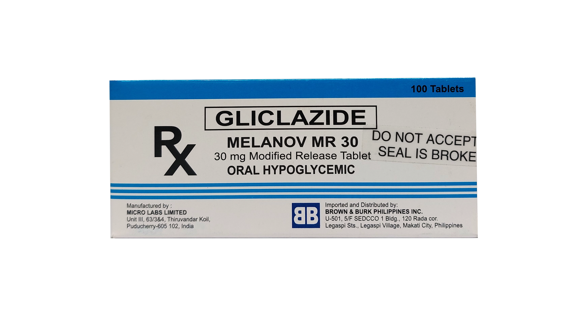 MELANOV 30MG MR TAB 100S
