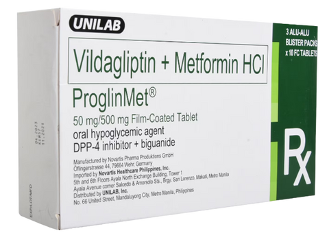PROGLINMET 50/500MG FC TAB 30S