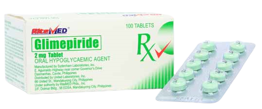 RM GLIMEPIRIDE 2MG TAB 100S