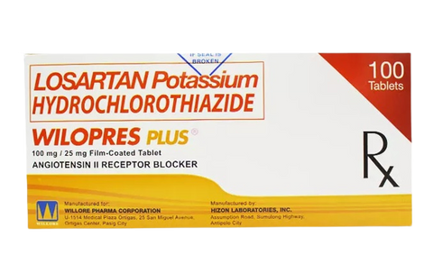 WILOPRES PLUS 100M/25MG FC TAB 100S