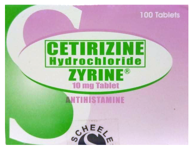 ZYRINE 10MG TAB 100S
