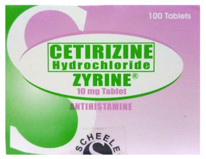 ZYRINE 10MG TAB 100S