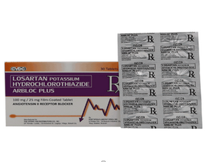 ARBLOC 100MG/25MG PLUS FC TAB 30S